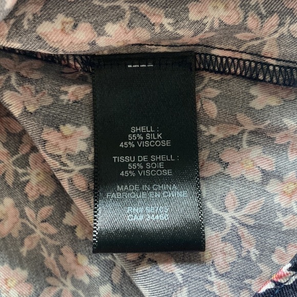 Rebecca Taylor Francesca Floral-Print V-Neck Top - Picture 8 of 8